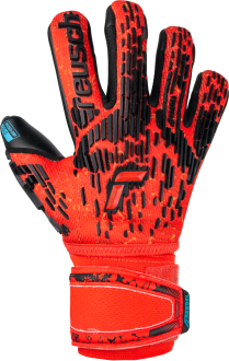 Reusch Attrakt Freegel Gold Finger Support Junior 5372130 3333 black red front